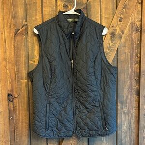 Eddie Bauer Women’s Thin Quilted Black Vest